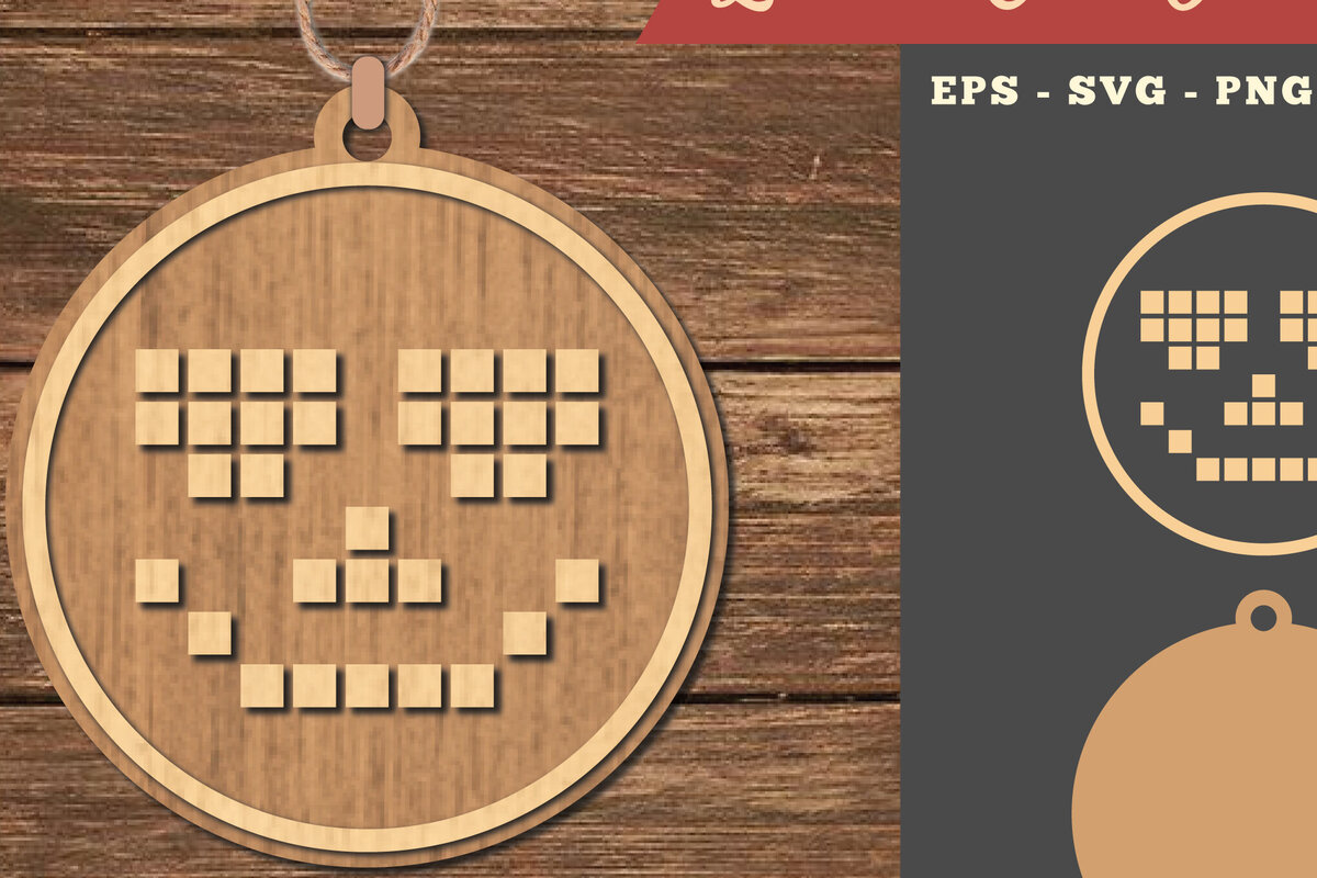 Intra απο ξύλο plywood 3mm-4mm πάχος – Στολίδι Smile 1 Δίασταση  20x20 cm INTRAFABR-111527192