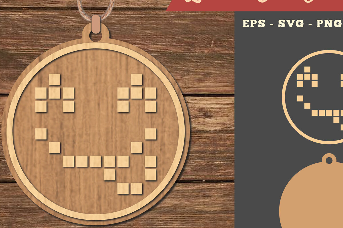 Intra απο ξύλο plywood 3mm-4mm πάχος – Στολίδι Smile 2 Δίασταση  20x20 cm INTRAFABR-111527249