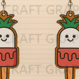 Intra απο ξύλο plywood 3mm-4mm πάχος – Χαμογελαστό Popsicle Ανανά Δίασταση  20x20 cm INTRAFABR-123663946