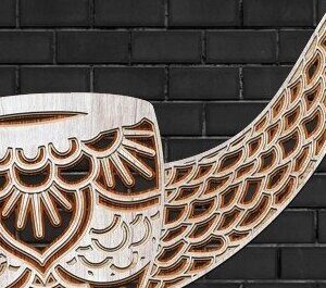 Intra απο ξύλο plywood 3mm-4mm πάχος – Smoking Pipe Laser Craft Δίασταση  20x20 cm INTRAFABR-32870275