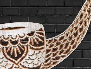 Intra απο ξύλο plywood 3mm-4mm πάχος – Smoking Pipe Laser Craft Δίασταση  20x20 cm INTRAFABR-32870275 - Image 1