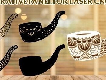 Intra απο ξύλο plywood 3mm-4mm πάχος – Smoking Pipe Laser Craft Δίασταση  20x20 cm INTRAFABR-32870275 - Image 3