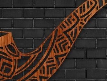 Intra απο ξύλο plywood 3mm-4mm πάχος – Smoking Pipe Laser Craft Δίασταση  20x20 cm INTRAFABR-32870284 - Image 1