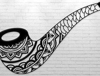 Intra απο ξύλο plywood 3mm-4mm πάχος – Smoking Pipe Laser Craft Δίασταση  20x20 cm INTRAFABR-32870290 - Image 4