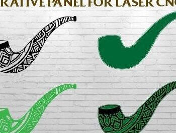 Intra απο ξύλο plywood 3mm-4mm πάχος – Smoking Pipe Laser Craft Δίασταση  20x20 cm INTRAFABR-32870284 - Image 2