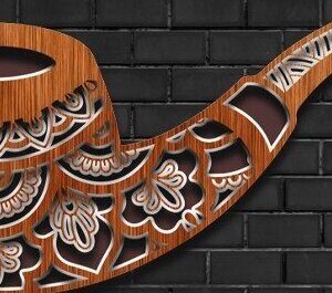 Intra απο ξύλο plywood 3mm-4mm πάχος – Smoking Pipe Laser Craft Δίασταση  20x20 cm INTRAFABR-32870270