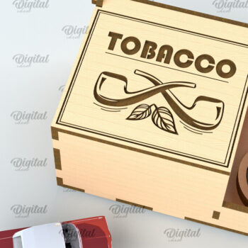 Intra απο ξύλο plywood 3mm-4mm πάχος – Smoking Storage Box Αποκοπή με λέιζερ Δίασταση  20x20 cm INTRAFABR-101164693 - Image 1