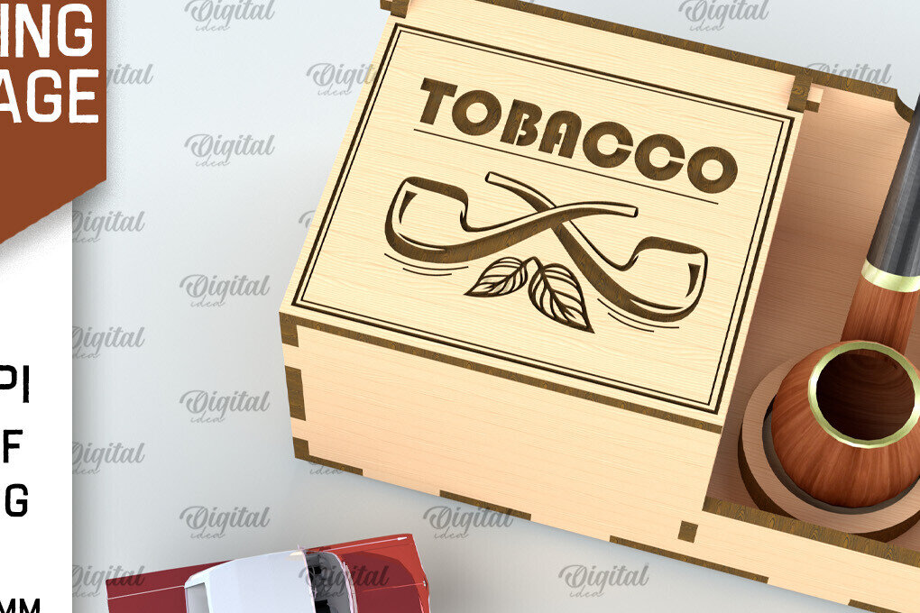 Intra απο ξύλο plywood 3mm-4mm πάχος – Smoking Storage Box Αποκοπή με λέιζερ Δίασταση  20x20 cm INTRAFABR-101164693