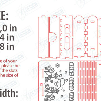 Intra απο ξύλο plywood 3mm-4mm πάχος – Smoking Storage Box Πακέτο κοπής με λέιζερ Δίασταση  20x20 cm INTRAFABR-120416753 - Image 2
