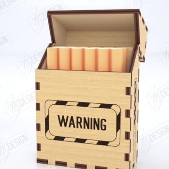 Intra απο ξύλο plywood 3mm-4mm πάχος – Smoking Storage Box Πακέτο κοπής με λέιζερ Δίασταση  20x20 cm INTRAFABR-120416753 - Image 6