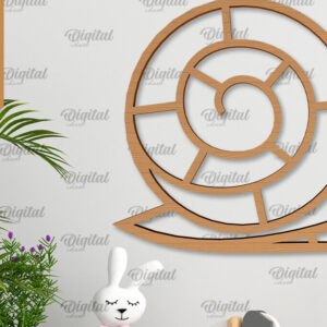 Intra απο ξύλο plywood 3mm-4mm πάχος – Διακόσμηση τοίχου σαλιγκαριού. Μωρά Ζώα Δίασταση 40x30 cm INTRAFABR-102463895