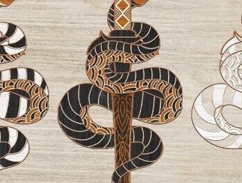 Intra απο ξύλο plywood 3mm-4mm πάχος – Φίδι Δίασταση  20x20 cm INTRAFABR-32437150 - Image 4