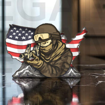 Intra απο ξύλο plywood 3mm-4mm πάχος – Sniper Soldier Χάρτης ΗΠΑ Δίασταση  20x20 cm INTRAFABR-123433136 - Image 8