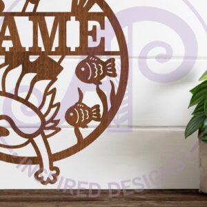 Intra απο ξύλο plywood 3mm-4mm πάχος – Πινακίδα ονόματος αγοριού για κολύμβηση με αναπνευστήρα,, Καταδύσεις Δίασταση  20x20 cm INTRAFABR-85731608