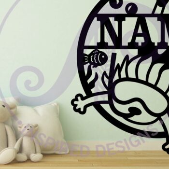 Intra απο ξύλο plywood 3mm-4mm πάχος – Πινακίδα ονόματος αγοριού για κολύμβηση με αναπνευστήρα,, Καταδύσεις Δίασταση  20x20 cm INTRAFABR-85731608 - Image 2