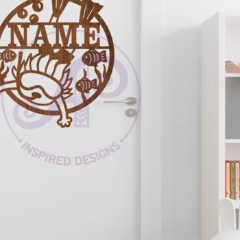 Intra απο ξύλο plywood 3mm-4mm πάχος – Πινακίδα ονόματος αγοριού για κολύμβηση με αναπνευστήρα,, Καταδύσεις Δίασταση  20x20 cm INTRAFABR-85731608 - Image 4