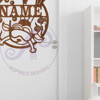 Intra απο ξύλο plywood 3mm-4mm πάχος – Πινακίδα ονόματος κοριτσιού για κολύμβηση με αναπνευστήρα,, Καταδύσεις Δίασταση  20x20 cm INTRAFABR-85730859 - Image 4