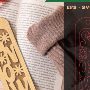 Intra απο ξύλο plywood 3mm-4mm πάχος – Σελιδοδείκτες αποκοπής λέιζερ χιονιού Δίασταση  20x20 cm INTRAFABR-112848626