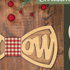 Intra απο ξύλο plywood 3mm-4mm πάχος – Snow Bowtie Δίασταση  20x20 cm INTRAFABR-112130723