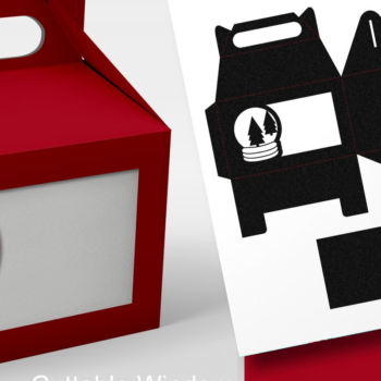 Intra απο ξύλο plywood 3mm-4mm πάχος – Μπομπονιέρα Snowe Globe Wide Window Gable Δίασταση  20x20 cm INTRAFABR-102232175 - Image 1