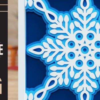 Intra απο ξύλο plywood 3mm-4mm πάχος – Snowflake 3D πολυεπίπεδα κομμένα αρχεία Δίασταση  20x20 cm INTRAFABR-75491807 - Image 1