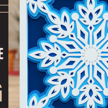 Intra απο ξύλο plywood 3mm-4mm πάχος – Snowflake 3D πολυεπίπεδα κομμένα αρχεία Δίασταση  20x20 cm INTRAFABR-75491488 - Image 1