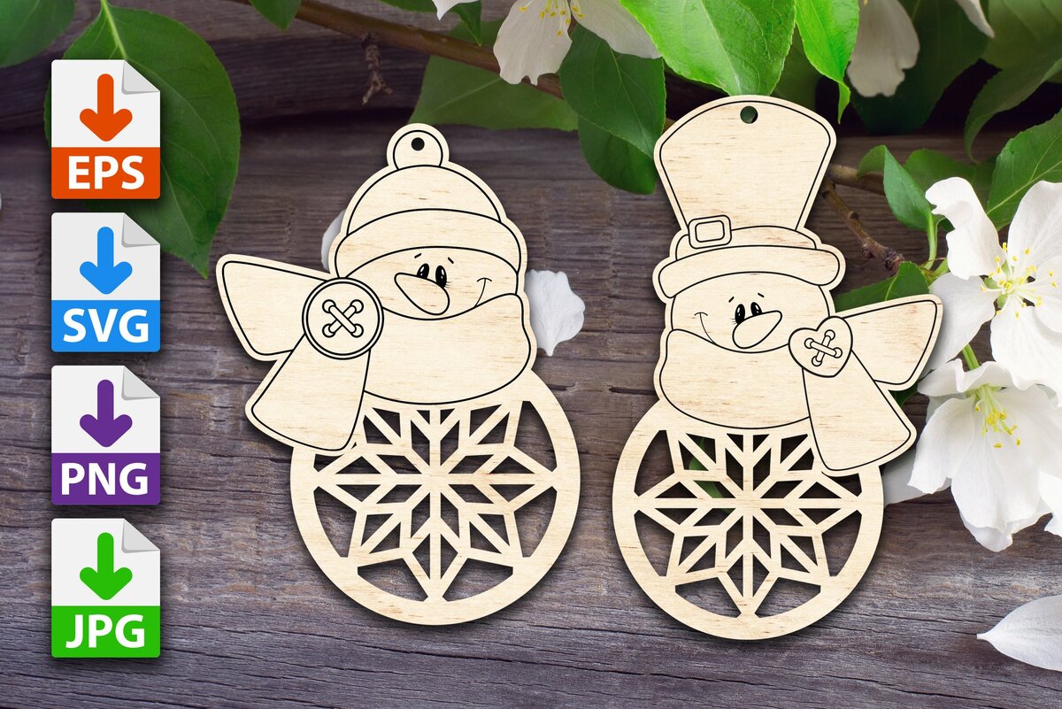 Intra απο ξύλο plywood 3mm-4mm πάχος – Στολίδια Snowflake Brothers Δίασταση  20x20 cm INTRAFABR-43302070