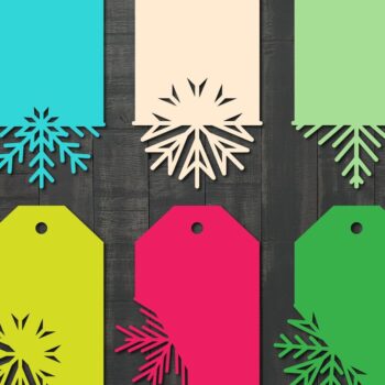 Intra απο ξύλο plywood 3mm-4mm πάχος – Πακέτο δώρου Χριστουγέννων Snowflake Δίασταση 20x20 cm INTRAFABR-41088696 - Image 1