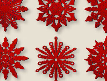 Intra απο ξύλο plywood 3mm-4mm πάχος – Χριστουγεννιάτικο στολίδι χιονονιφάδας 2 στρώσεων Δίασταση 20x20 cm INTRAFABR-50593801 - Image 3