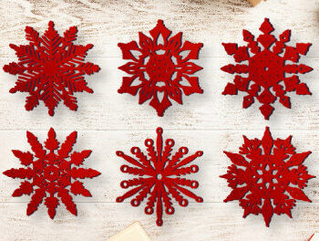 Intra απο ξύλο plywood 3mm-4mm πάχος – Χριστουγεννιάτικο στολίδι χιονονιφάδας 2 στρώσεων Δίασταση 20x20 cm INTRAFABR-50593801 - Image 4