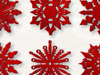 Intra απο ξύλο plywood 3mm-4mm πάχος – Χριστουγεννιάτικο στολίδι χιονονιφάδας 2 στρώσεων Δίασταση 20x20 cm INTRAFABR-50593801 - Image 5