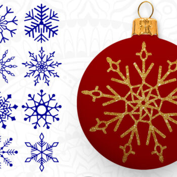 Intra απο ξύλο plywood 3mm-4mm πάχος – Snowflake Clipart Δίασταση 20x20 cm INTRAFABR-8897250 - Image 1