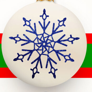 Intra απο ξύλο plywood 3mm-4mm πάχος – Snowflake Clipart Δίασταση 20x20 cm INTRAFABR-8897250 - Image 3