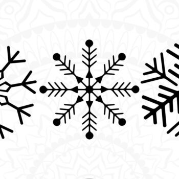 Intra απο ξύλο plywood 3mm-4mm πάχος – Snowflake Clipart Δίασταση 20x20 cm INTRAFABR-8897250 - Image 4