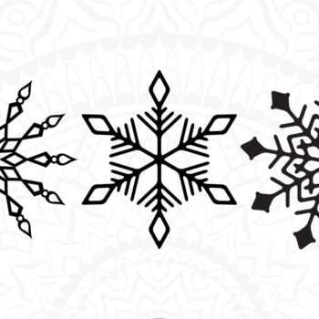 Intra απο ξύλο plywood 3mm-4mm πάχος – Snowflake Clipart Δίασταση 20x20 cm INTRAFABR-8897250 - Image 6