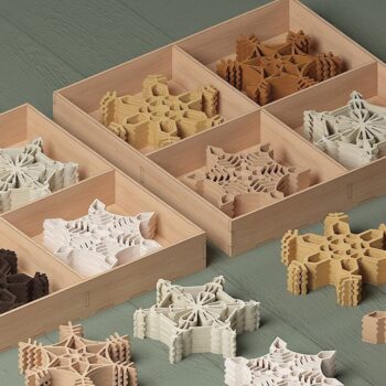 Intra απο ξύλο plywood 3mm-4mm πάχος – Snowflake Coaster Set Divided Laser Box Δίασταση 20x20 cm INTRAFABR-44664437 - Image 4