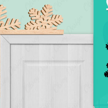Intra απο ξύλο plywood 3mm-4mm πάχος – Γωνιακή πόρτα με νιφάδα χιονιού Δίασταση  20x20 cm INTRAFABR-109740369 - Image 3