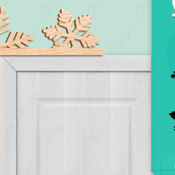 Intra απο ξύλο plywood 3mm-4mm πάχος – Γωνιακή πόρτα με νιφάδα χιονιού Δίασταση  20x20 cm INTRAFABR-109740369 - Image 4