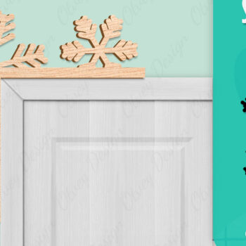 Intra απο ξύλο plywood 3mm-4mm πάχος – Γωνιακή πόρτα με νιφάδα χιονιού Δίασταση 20x20 cm INTRAFABR-109739967 - Image 1