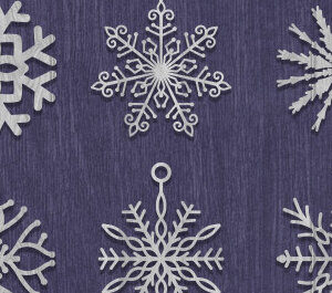 Intra απο ξύλο plywood 3mm-4mm πάχος – Σκουλαρίκι Snowflake Design Δίασταση  5x5 cm INTRAFABR-72981876