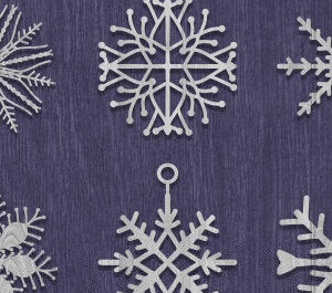 Intra απο ξύλο plywood 3mm-4mm πάχος – Σκουλαρίκι Snowflake Design Δίασταση  5x5 cm INTRAFABR-72981891