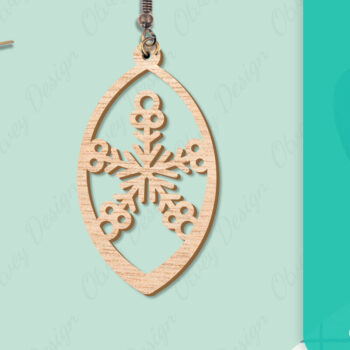 Intra απο ξύλο plywood 3mm-4mm πάχος – Σκουλαρίκια χιονιού Δίασταση  5x5 cm INTRAFABR-109159148 - Image 17