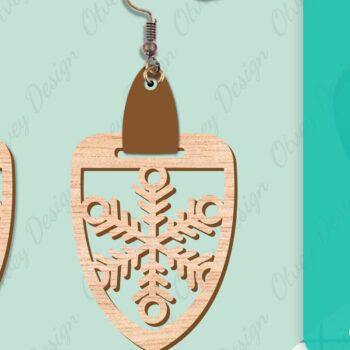 Intra απο ξύλο plywood 3mm-4mm πάχος – Σκουλαρίκια χιονιού Δίασταση  5x5 cm INTRAFABR-109159160 - Image 12