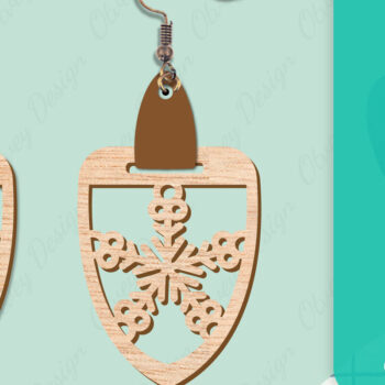 Intra απο ξύλο plywood 3mm-4mm πάχος – Σκουλαρίκια χιονιού Δίασταση  5x5 cm INTRAFABR-109159160 - Image 17