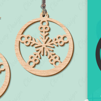 Intra απο ξύλο plywood 3mm-4mm πάχος – Σκουλαρίκια χιονιού Δίασταση  5x5 cm INTRAFABR-109159151 - Image 17