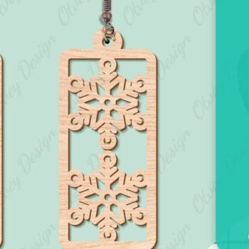 Intra απο ξύλο plywood 3mm-4mm πάχος – Σκουλαρίκια χιονιού Δίασταση  5x5 cm INTRAFABR-109159179 - Image 13