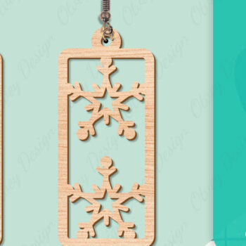 Intra απο ξύλο plywood 3mm-4mm πάχος – Σκουλαρίκια χιονιού Δίασταση  5x5 cm INTRAFABR-109159179 - Image 14