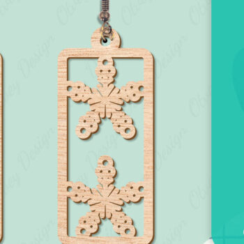 Intra απο ξύλο plywood 3mm-4mm πάχος – Σκουλαρίκια χιονιού Δίασταση  5x5 cm INTRAFABR-109159179 - Image 17