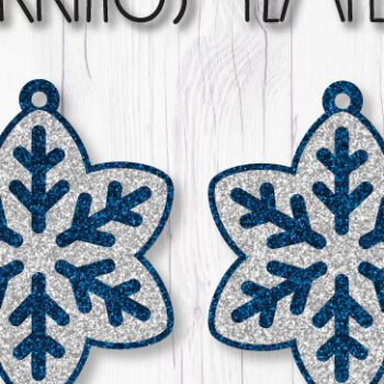 Intra απο ξύλο plywood 3mm-4mm πάχος – Πρότυπο σκουλαρίκι νιφάδα χιονιού Δίασταση  5x5 cm INTRAFABR-8047542 - Image 1