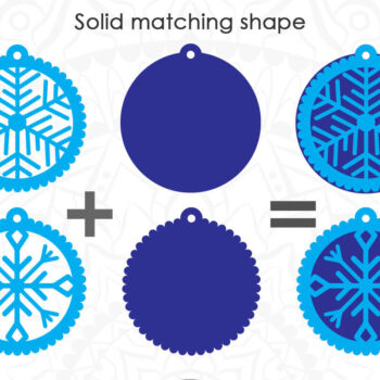 Intra απο ξύλο plywood 3mm-4mm πάχος – Σκουλαρίκια νιφάδα χιονιού Δίασταση  5x5 cm INTRAFABR-6695258 - Image 4